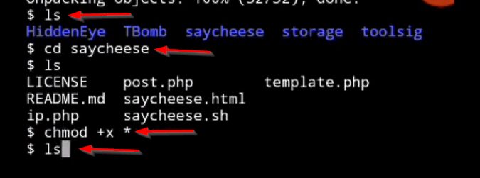 ow you can install the Saycheese tool in Mobile Termux and hack the camera of any Android mobile. And anytime you can pull photos from his phone. All this process is going to be easy, so you will not face any problems.